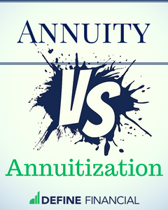 Annuity vs. Annuitization