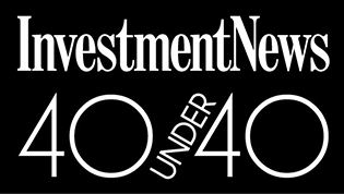 40 Under 40 logo for Jon Luskin, MBA, CFP®