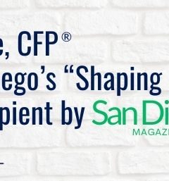 San Diego Magazine Shaping Finance Award 2019 Press Release